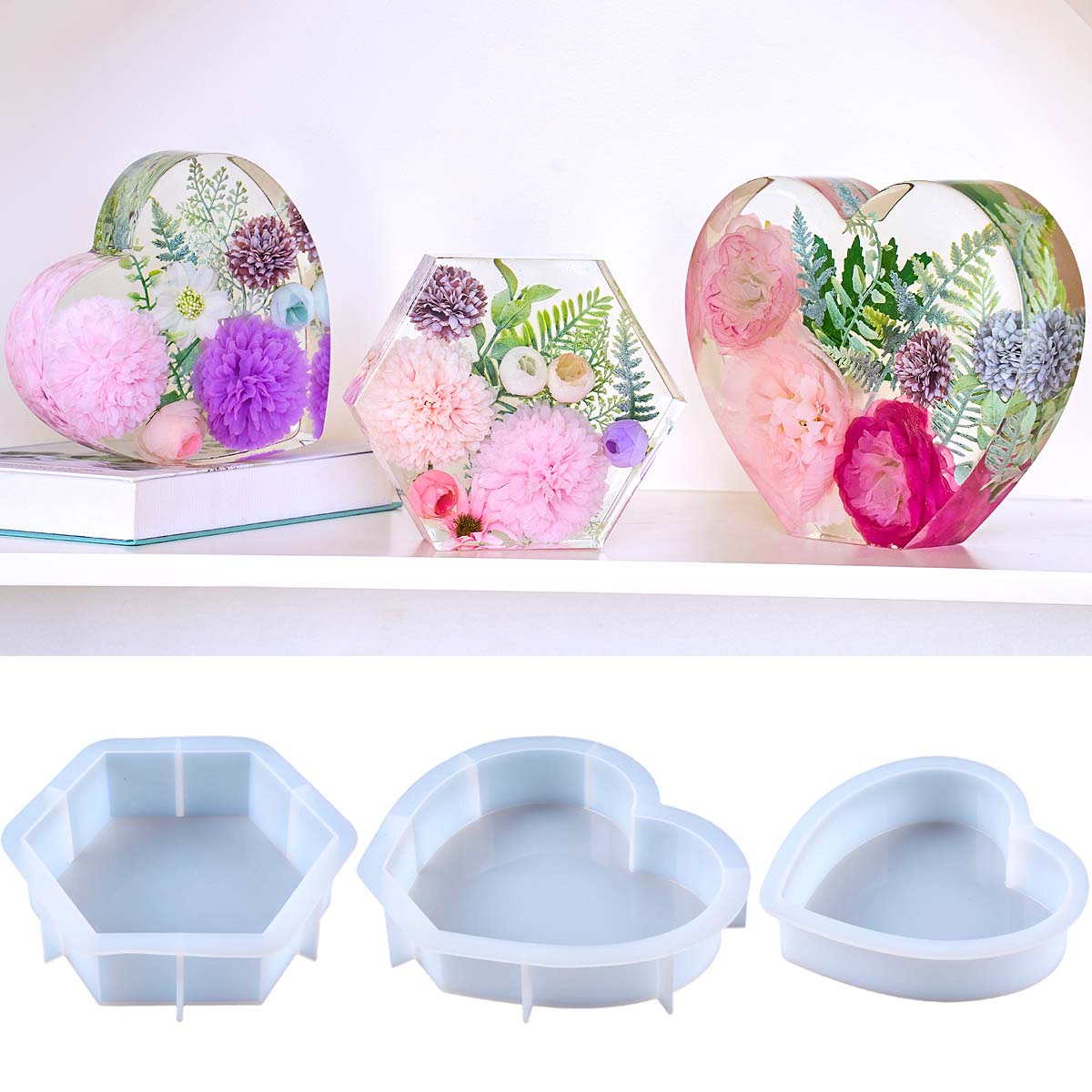 Resin Craft Ideas - Grand moule en silicone en forme