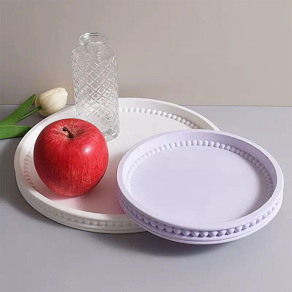 Coaster Mold Round - Plateau de rangement rond en Silicone,
