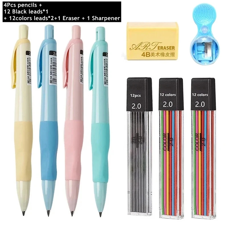 Staedtler Pencil Lumocolor - Ensemble de crayons mécaniques 2.0mm HB