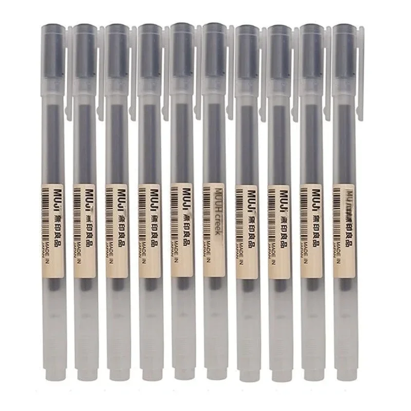 Pentel Pen Energel - 6/8 pièces/ensemble MUJIS stylo Gel noir/rouge/bleu