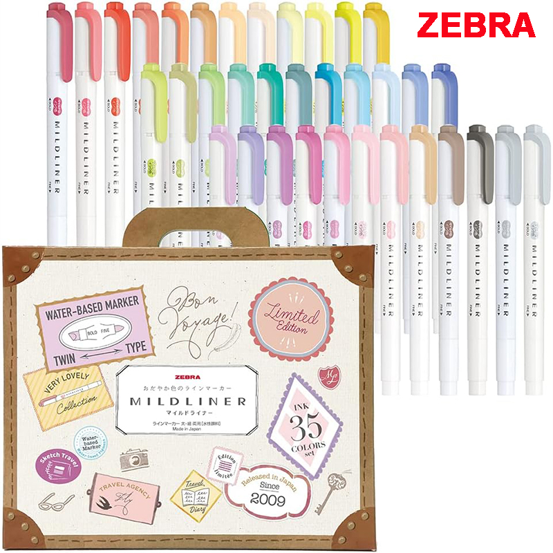Zèbre 25/35 couleurs ensemble  - Zebra Pen Mildliner avis et prix