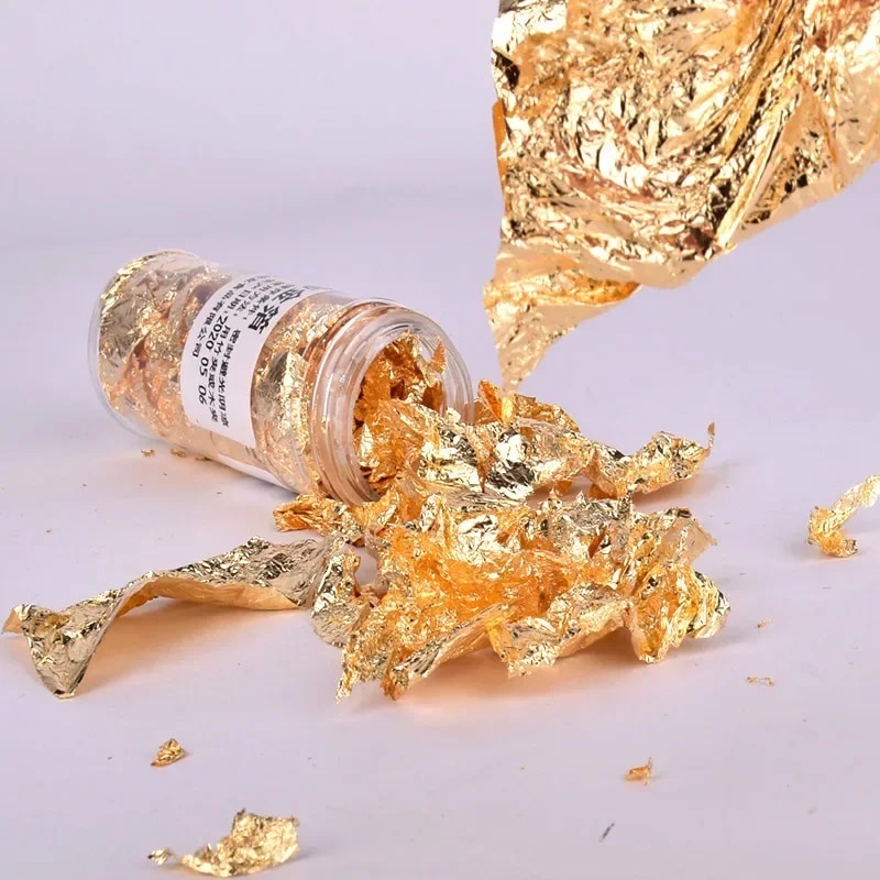 Flocons de feuille métallique, - Gold Foil Flakes avis et prix