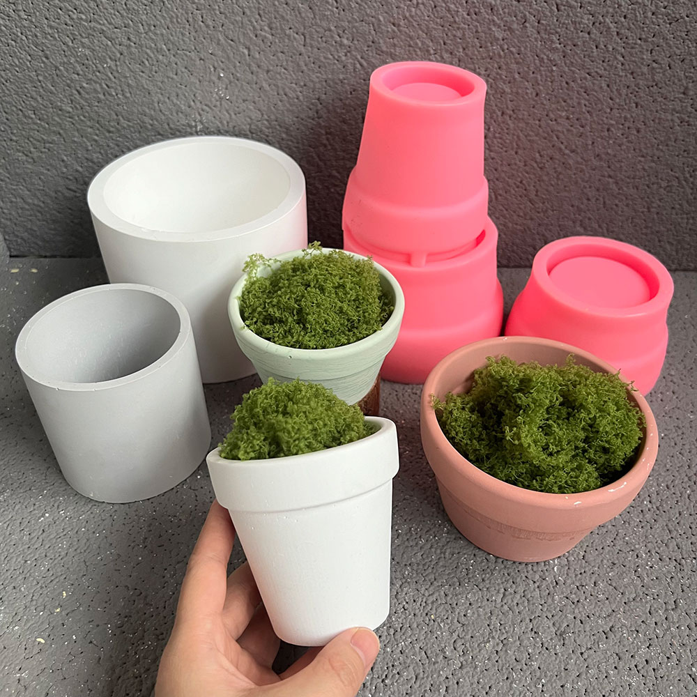 Grand Pot de Plante en Béton,  - Coaster Mold Round avis et prix