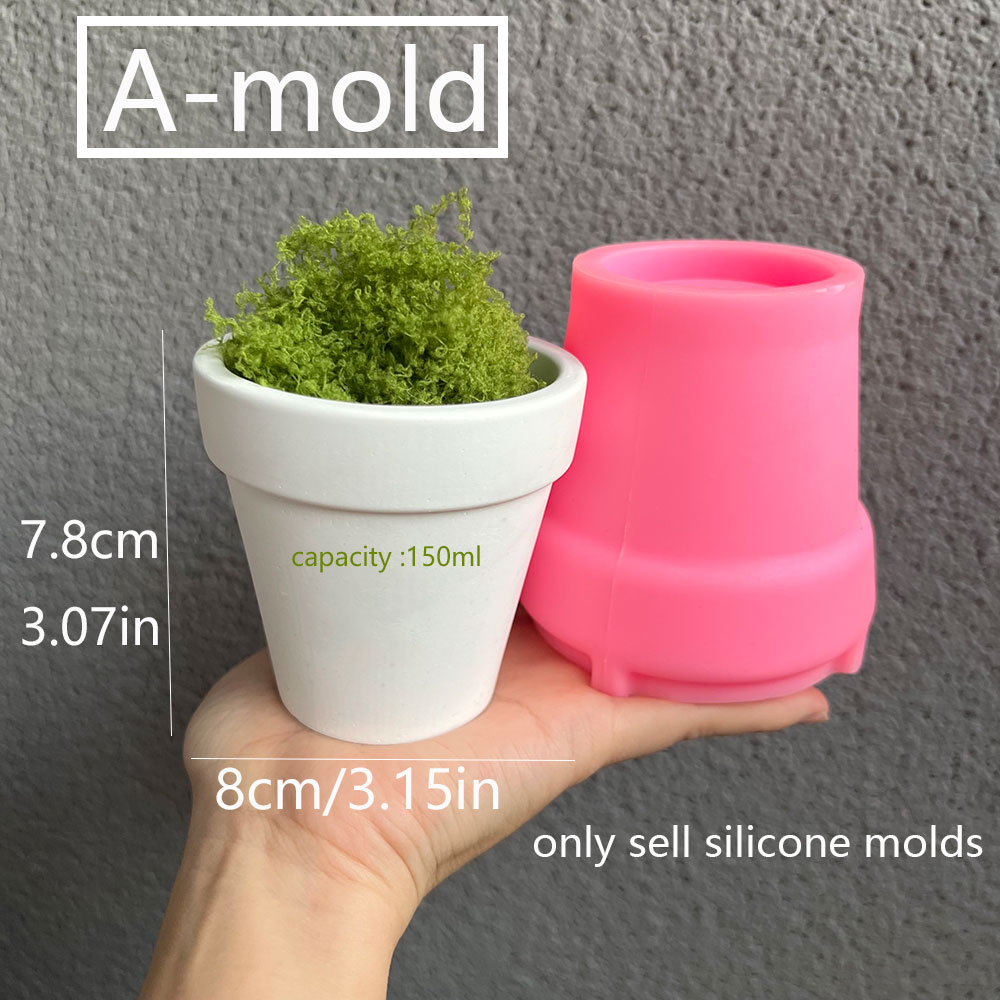 Grand Pot de Plante en Béton,  - Coaster Mold Round avis et prix