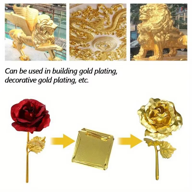 100 feuilles de papier imitati - Gold Foil Flakes avis et prix